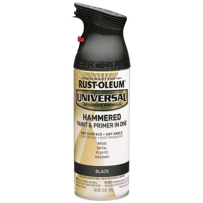 Rust-Oleum 12oz Universal Hammered Spray Paint Black