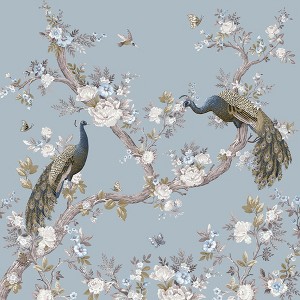 Laura Ashley Belvedere Pale Seaspray Mural - 1 of 4