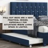 CAVINAS Modern Queen Size Beds with Headboards, Upholstered Bed Frame with Tufting, Pull-Out Twin Trundle, 2 Storage Drawers, No Box Spring Needed - 4 of 4