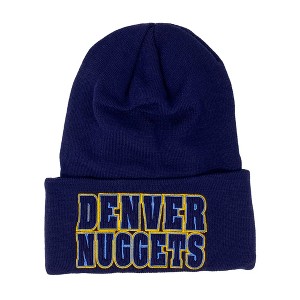 NBA Knit Beanie - Denver Nuggets, Navy, Cuffed - 1 of 2