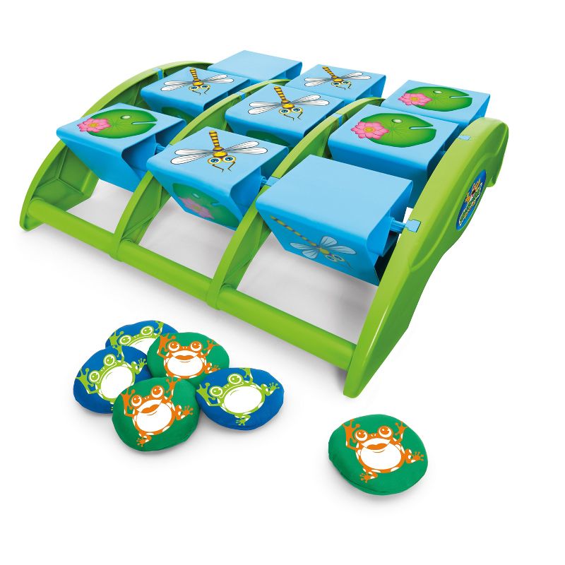 Kidoozie Tic Tac Toad Interactive Multiplayer Bean Bag Toss Game for Children ages 5 and above, 1 of 6
