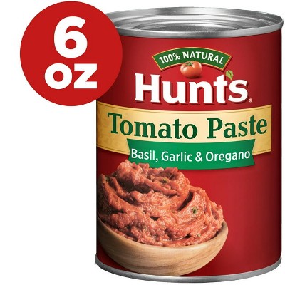 Hunt’s Tomato Paste with Basil, Garlic and Oregano, 6 oz Can, Pack of 2