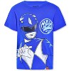 Power Rangers Boys’ Short Sleeve T-Shirt 4 Pack for Little Kids – Red/Yellow/Blue/Green - 3 of 4