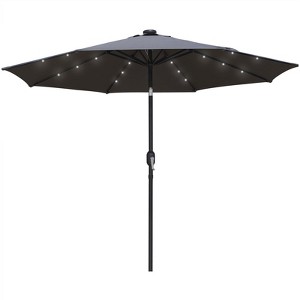 LeisureMod Outdoor Patio Umbrella with Base Sierra Collection - 1 of 4