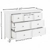 Modern 7 Drawers Dresser, Storage Drawers Cabinet For clothes in Living Room, 47.25 Inch Length Drawers Dresser-Cuddlewood - 4 of 4
