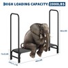 Black Heavy-Duty Firewood Rack，for Indoor/Outdoor Wood Storage - 2 of 4