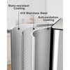 2x8 Gallon Dual Compartment Trash Can, Step Waste Container with Soft-Close Lid, 60L Stainless Steel Garbage Can with Removable Inner Bucket for Home - 3 of 4
