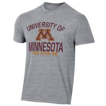 NCAA Minnesota Golden Gophers Men's Gray Tri-Blend T-Shirt