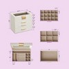 Modern Jewelry Box with Glass Lid, 4-Layer Jewelry Organizer, 3 Drawers, for Sunglasses, Big Jewelry, Jewelry Storage - 4 of 4