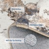 Washable Abstract Modern Rugs, Non Slip, Foldable, Stain Resistant Rugs for Living Room, Bedroom - 2 of 4