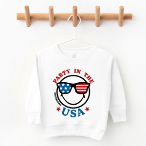 The Juniper Shop SmileyWorld Party in the USA Smiley Face Toddler Sweatshirt - 1 of 4