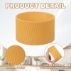 Unique Bargains Silicone Protective Heat Resistant Non Slip Coffee Cup Sleeve 4 Pcs - 3 of 4