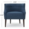Modern Upholstered Accent Chair, Button Tufted Armchair with Birch Wood Legs, Leisure Tub Chair, Club Chair Sofa Chair - ModernLuxe - 2 of 4