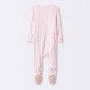 Baby Girls' 2pk So Very Soft Modal Blend Sleep N' Play - Cloud Island™ Light Pink - 2 of 4