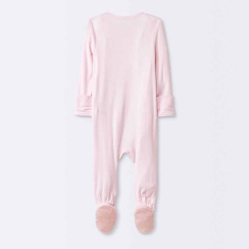 Baby Girls' 2pk Modal Blend Sleep N' Play - Cloud Island™ Pink, 3 of 8