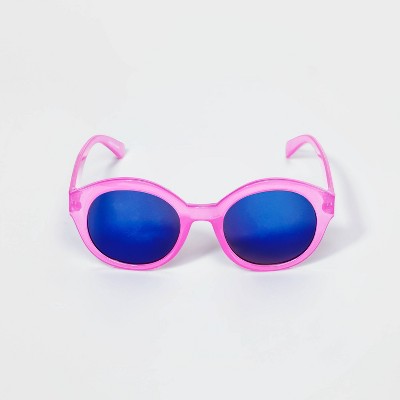  Girls' Mirror Lens Sunglasses - Cat & Jack™ Purple/Blue 