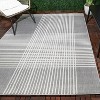 6'7"x9' Plaid Outdoor Rug Gray - Threshold™ - 2 of 4
