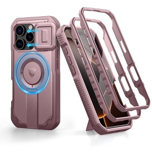 Dexnor for iPhone 16 Pro Case with Slide Camera Cover&Adjustable Kickstand & Built-in Screen Protector, Protective Cover - 1 of 1