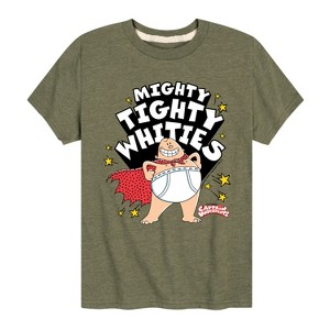 Boys' - Captain Underpants - Mighty Tight Whities Short Sleeve Graphic T-Shirt - 1 of 4