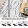 4x6 Modern Geometric Rug Thin Low Pile Carpet, Non Slip Washable Indoor Mat - 4 of 4