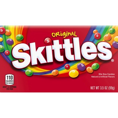 Skittles Original Theater Box Bite Size Candies - 3.5oz