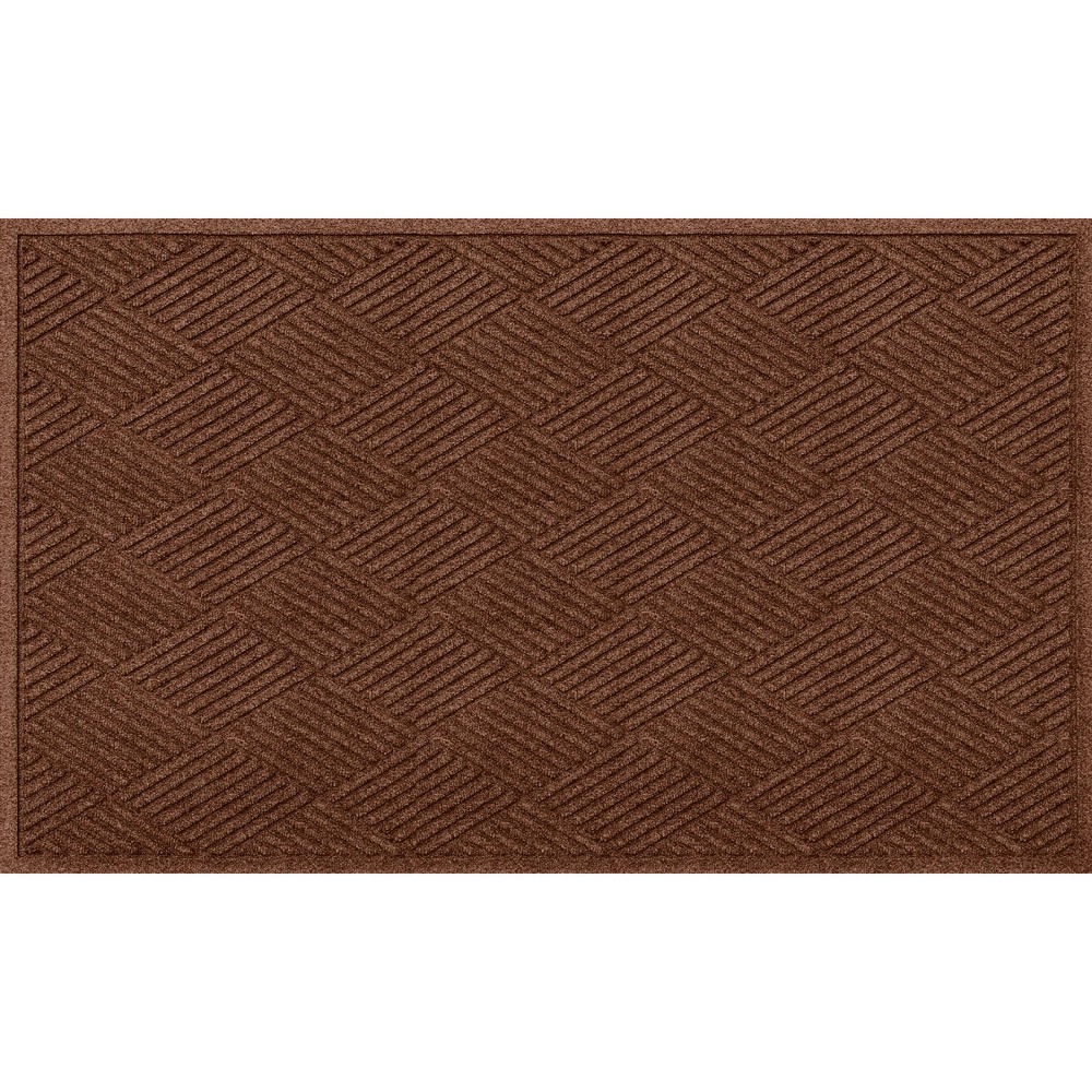 Photos - Doormat Bungalow Flooring WaterHog 3'x5' Diamonds Indoor/Outdoor  Dark Brown 