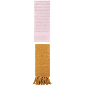 REGALWOVEN 2 Packs Solid Absorbent Soft Cotton Hand Towels 14" x 30" - 1 of 4