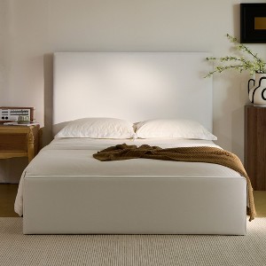Christopher Knight Home Rhea Modern Upholstered Bed with Headboard - 1 of 4