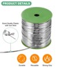 Unique Bargains Metallic Durable Reusable Bread Bags Twist Ties 1 Roll - 2 of 4