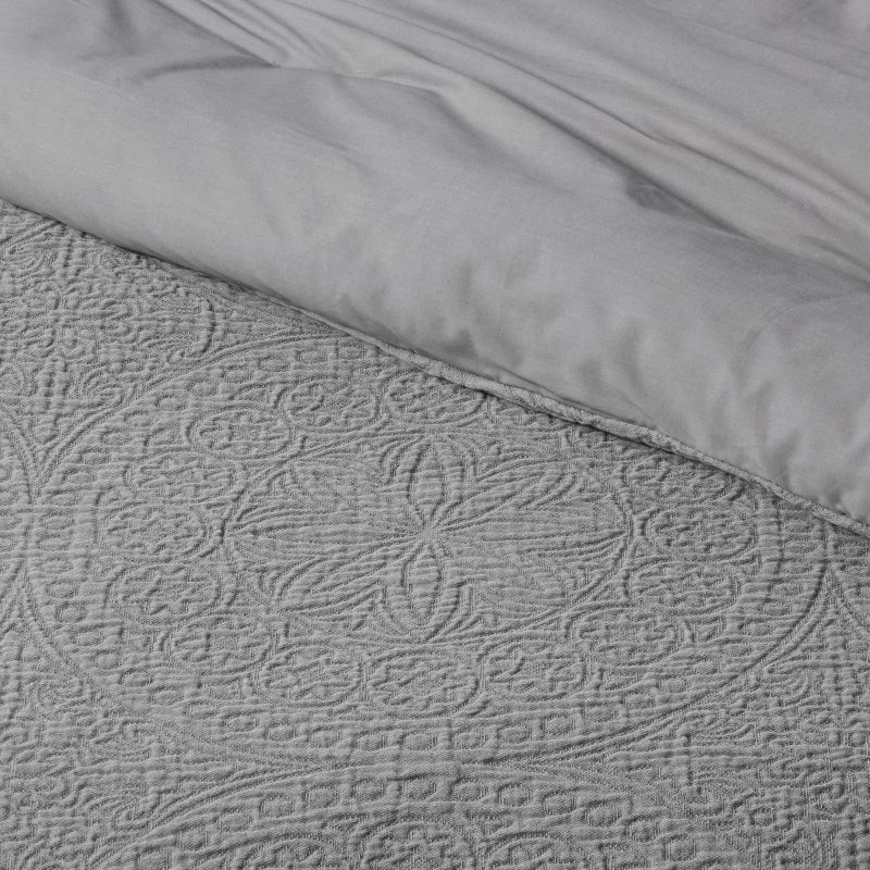 8pc Matelasse Medallion Comforter & Sheet Bedding  Bundle - Threshold™, 4 of 8