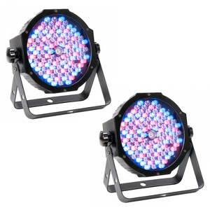 (2) American DJ Mega Par Profile Plus Bright LED Par Can Wash DJ Effect Lights - 1 of 4