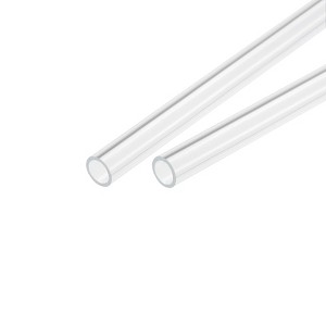 Unique Bargains Lamp Lantern Water Cooling System Acrylic Round Pipes Clear 2 Pcs 14" - 1 of 4
