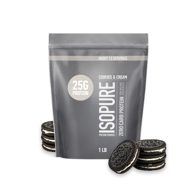 Isopure Zero Carb Protein Powder - Cookies & Cream - 1lbs