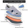 Women's Diabetic Velcro Walking Shoes Breathable Extra Wide Widths Adjustable Velcro Easy On/Off Sneakers for Elderly - 3 of 4