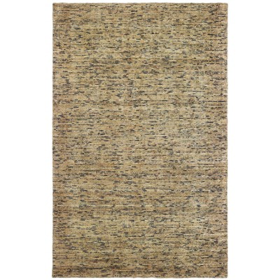 Oriental Weavers Lucent 45906 Gold/ Green Indoor Area Rug - 5' x 8'