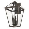 Talbot Outdoor Pendant Light - Black Steel, 4 Bulbs, Dimmable, Wet Rated, 19.5" x 33" - 3 of 4