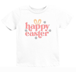 The Juniper Shop Happy Easter With Ears Youth Short Sleeve Tee - 1 of 4