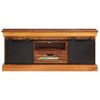 vidaXL TV Stand - 43.3"x11.8"x17.7" Antique-Style Wooden Cabinet with Three Compartments and Drawer - Solid Reclaimed Wood - 3 of 4