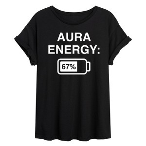 Women's - Instant Message - Aura Energy 67 Oversized Graphic T-Shirt - 1 of 4