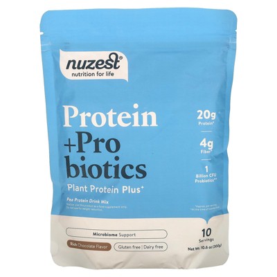 Nuzest Protein + Probiotics, Rich Chocolate, 10.6 oz (300 g)
