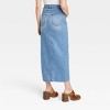 Women's High-Rise Denim Maxi Skirt - Universal Thread™ Medium Wash - 2 of 3
