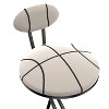 CAVINAS 37" PU Leather Barstool Set of 2,Round Counter Height Bar Stools with Backrest,Island Chairs with Footrest,Counter Stools for Kitchen Counter - 3 of 4