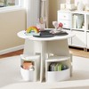 Costway 5 PCS Kids Table and Chair Set with Writable Blackboard Desktop Toddler Table - 2 of 4