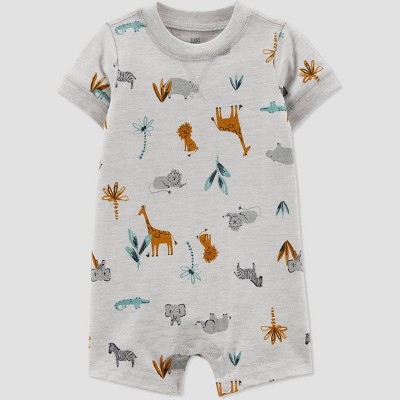 Baby Boys' Safari Romper - Just One You® made by carter's Gray Newborn
