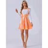 INSPIRE CHIC Women's Metallic Tie Halter Neck High Waist Party A-Line Overalls Dress - 4 of 4