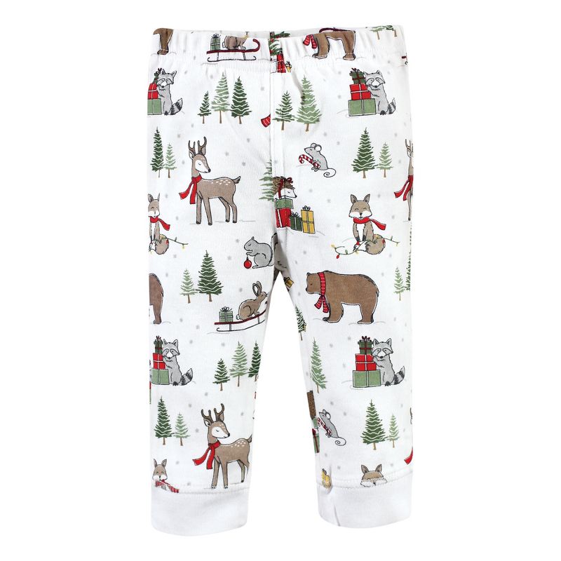Hudson Baby Unisex Baby Cotton Pants, Christmas Forest, 3 of 7