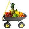 Vynxaria Folding Garden Dump Truck - Durable Steel Frame with Pneumatic Tires for Easy Transport - 2 of 4
