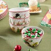 Certified International (Set of 4) 24oz Santa's Retro Christmas Ice Cream Bowls - 4 of 4