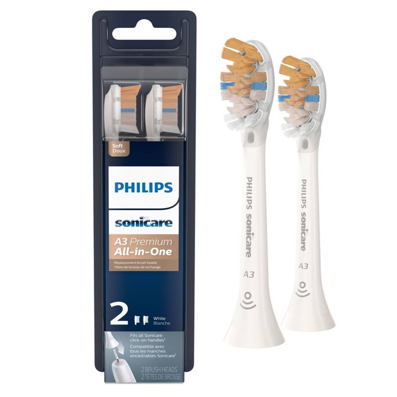 Philips Sonicare A3 Premium All-in-One Replacement Electric Toothbrush Head - 2pk, 1 of 12