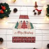 Unique Bargains Christmas Aprons Linen Black Red Green White Brown 21.65"x26.77" 1 Pcs - 2 of 4